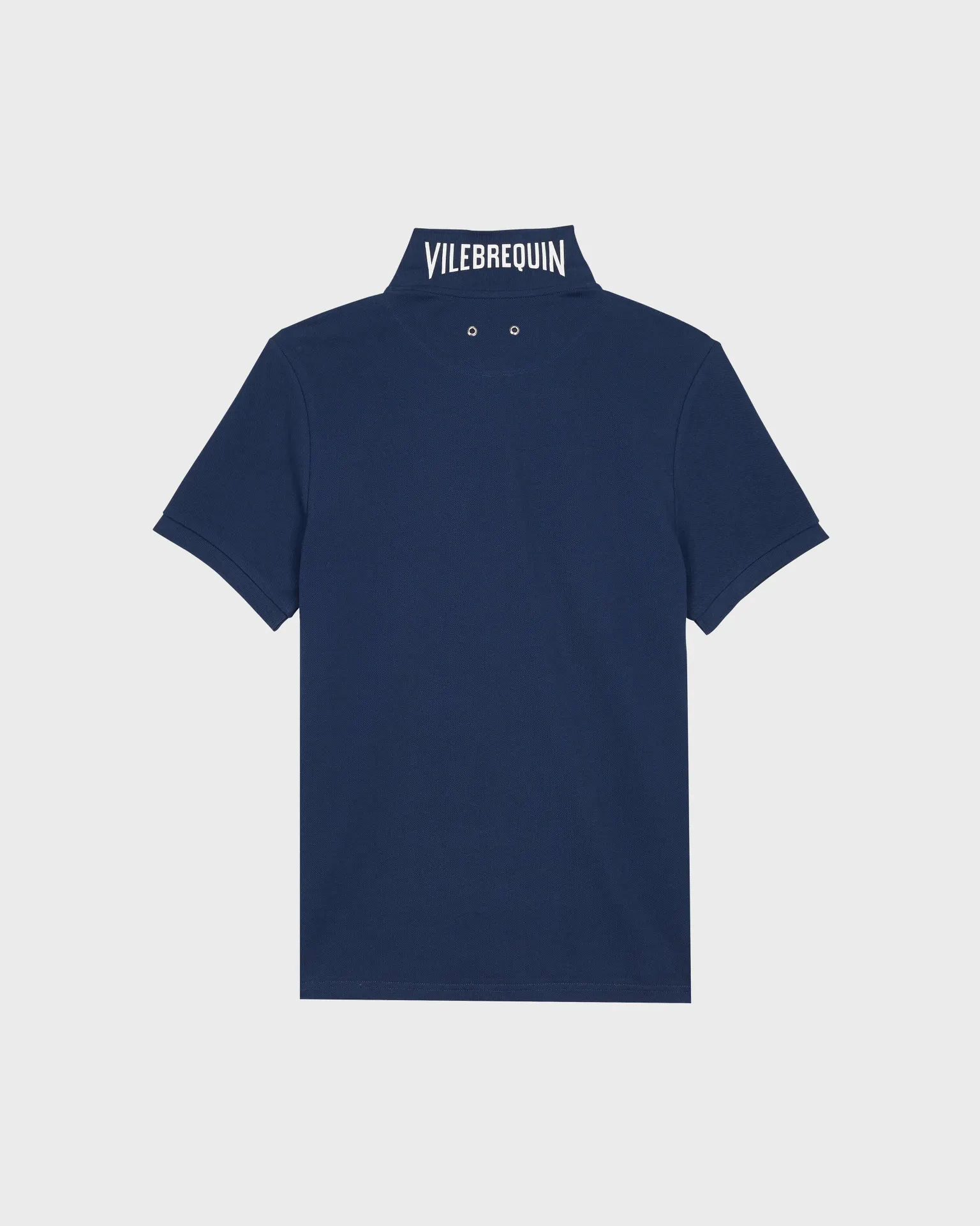 Vilebrequin - Solid Polohemd Aus Bio-baumwollpikee Für Herren - Polohemd - Palatin - Blau - Größe XXXL – Bild 2
