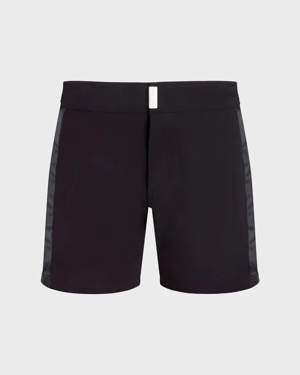 Vilebrequin - Herren-badeshorts Mit Flachem Bund Tailoring - Bademode - Midnight - Schwarz - Größe XXL Vilebrequin - Herren-badeshorts Mit Flachem Bund Tailoring - Bademode - Midnight - Schwarz - Größe XXL