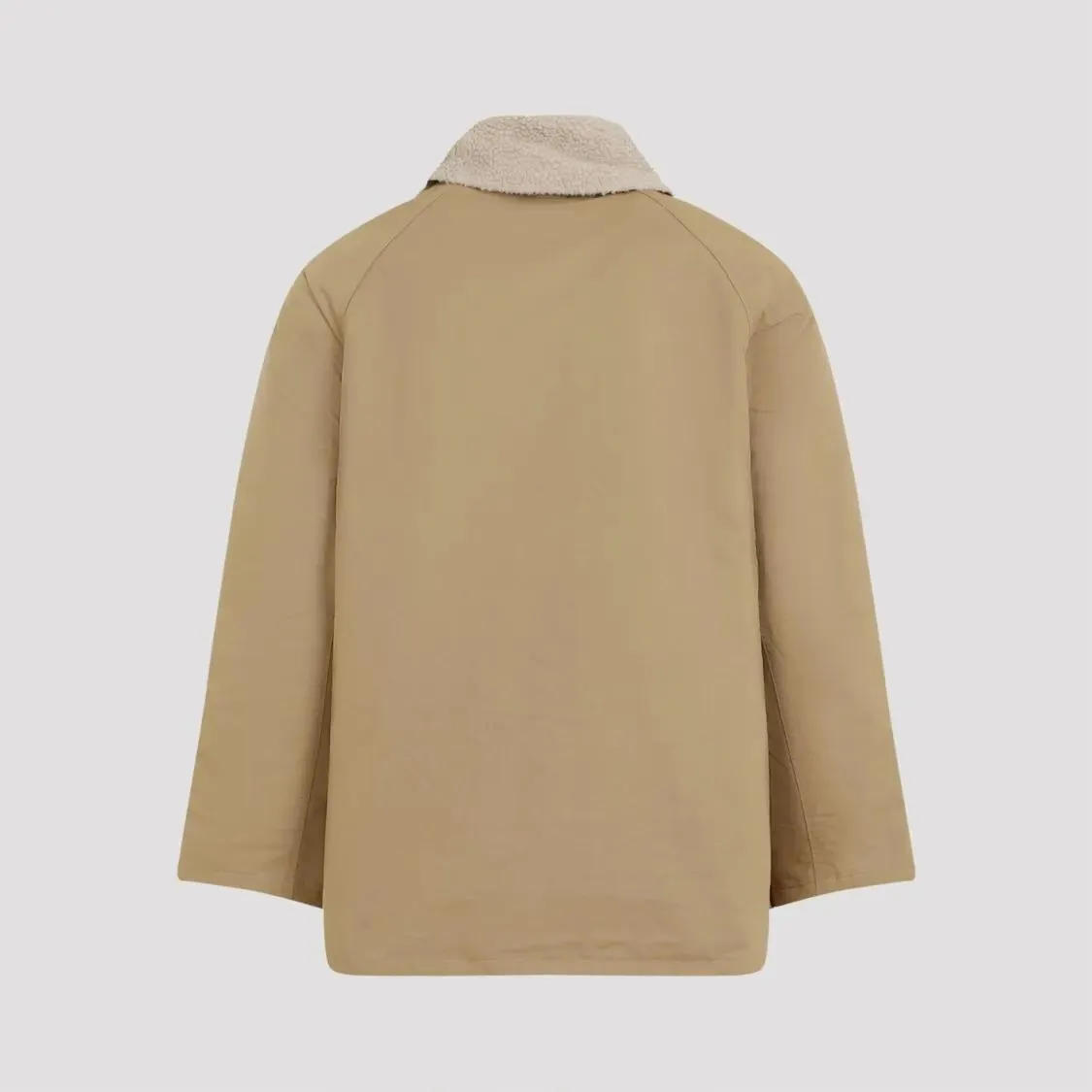 Universal Works - Double-Breasted Jacket With Sherpa Collar And Fabr - Größe S - braun – Bild 2