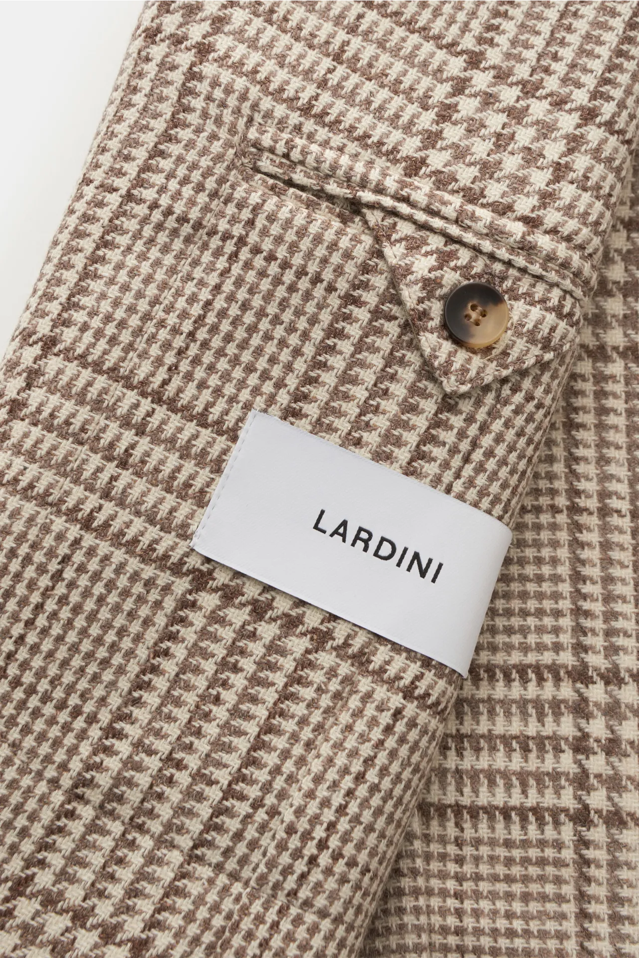 Lardini - Herren - Sakko creme/braun kariert – Bild 4