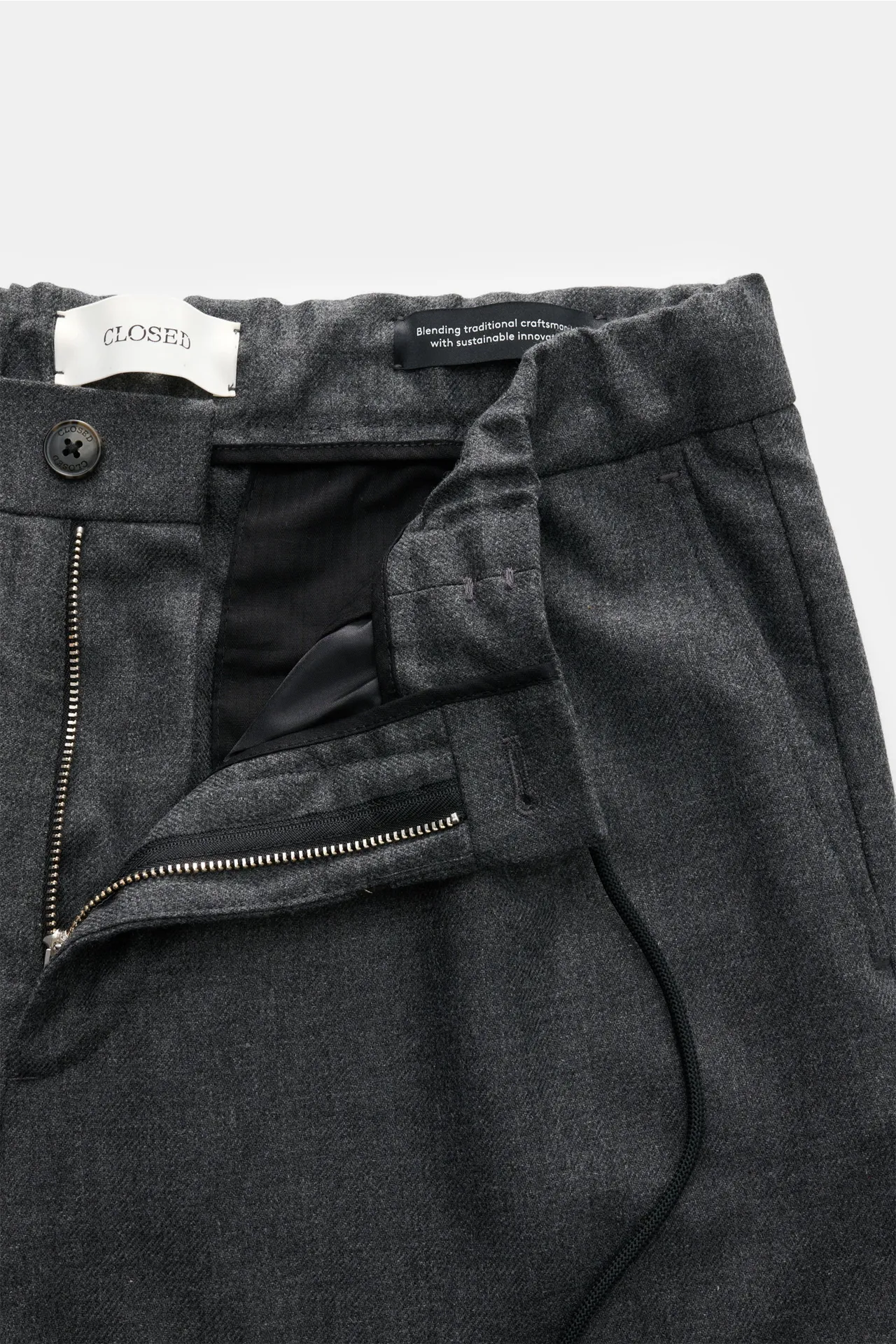 Closed - Herren - Jogpants 'Vigo' dunkelgrau meliert – Bild 4