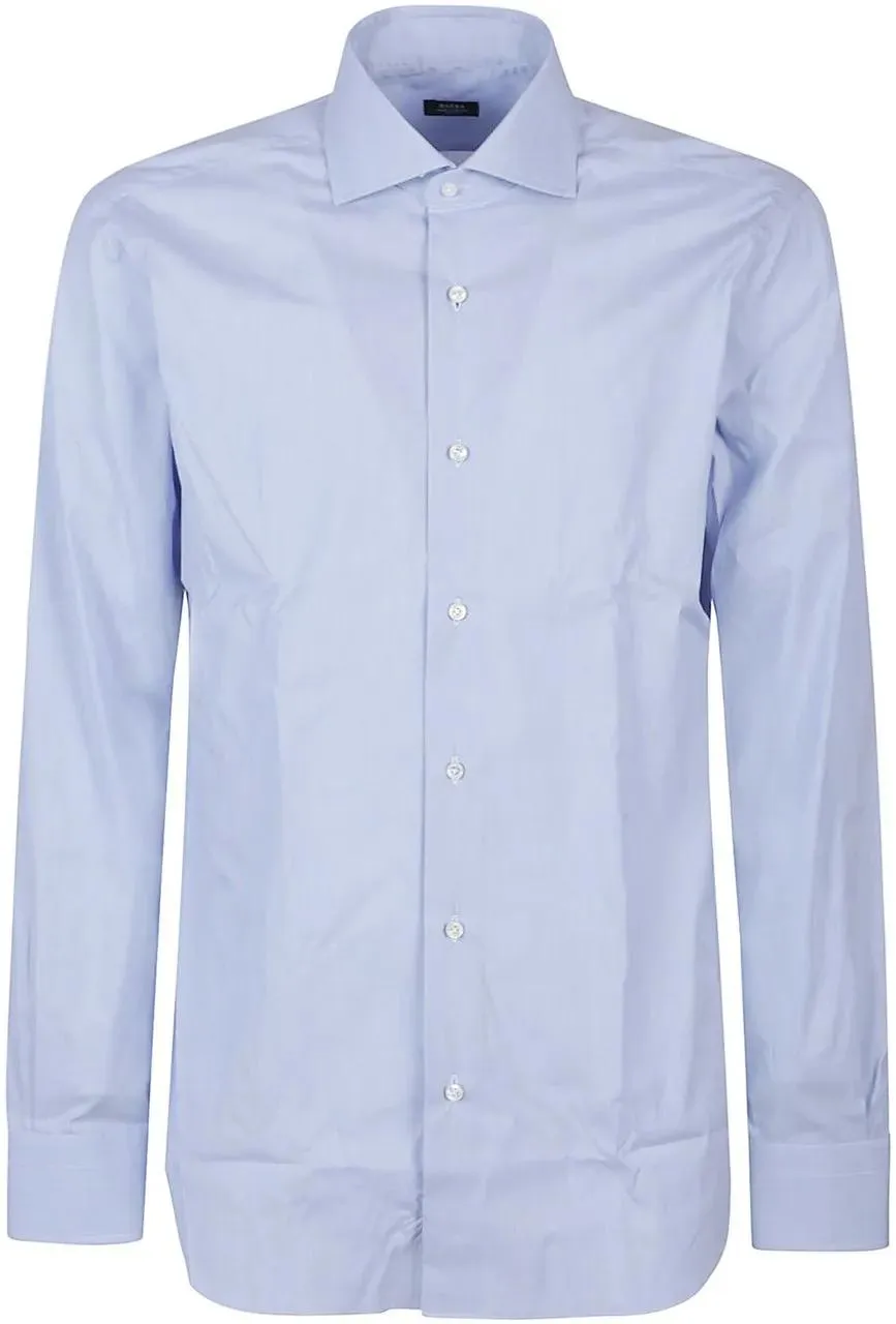 Barba Napoli - Long Sleeve Neck Shirt Blue - Größe 43 - blau Barba Napoli - Long Sleeve Neck Shirt Blue - Größe 43 - blau