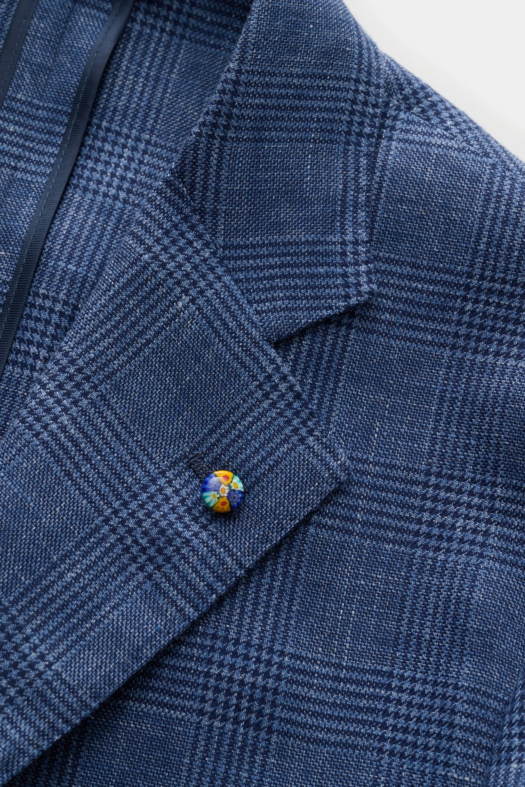 Belvest - Herren - Sakko graublau/navy kariert – Bild 5