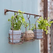 Wandregal mit Pflanzkörben Hemente Wandregal mit Pflanzkörben Hemente