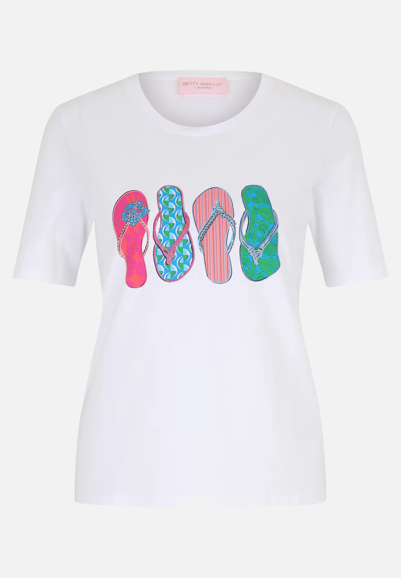 Basic Shirt mit Aufdruck – Bild 3