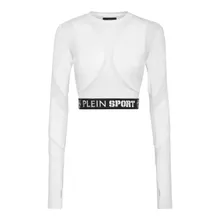 Plein Sport - Sport Top Multicut - Größe S - weiß Plein Sport - Sport Top Multicut - Größe S - weiß
