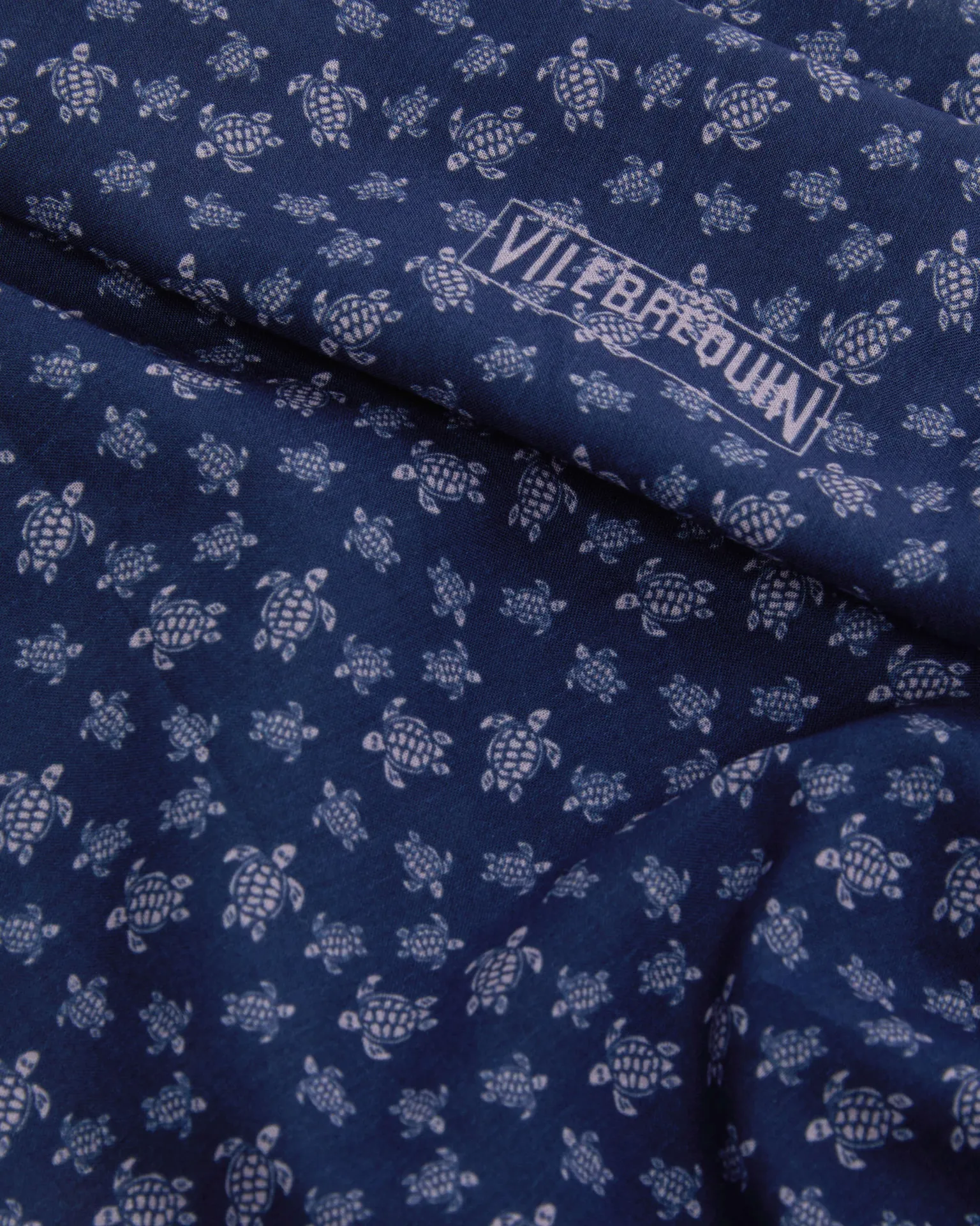 Vilebrequin - Micro Ronde Des Tortues Schal Aus Baumwollvoile - Halstuch - Bandano - Violett - Größe OSFA – Bild 2