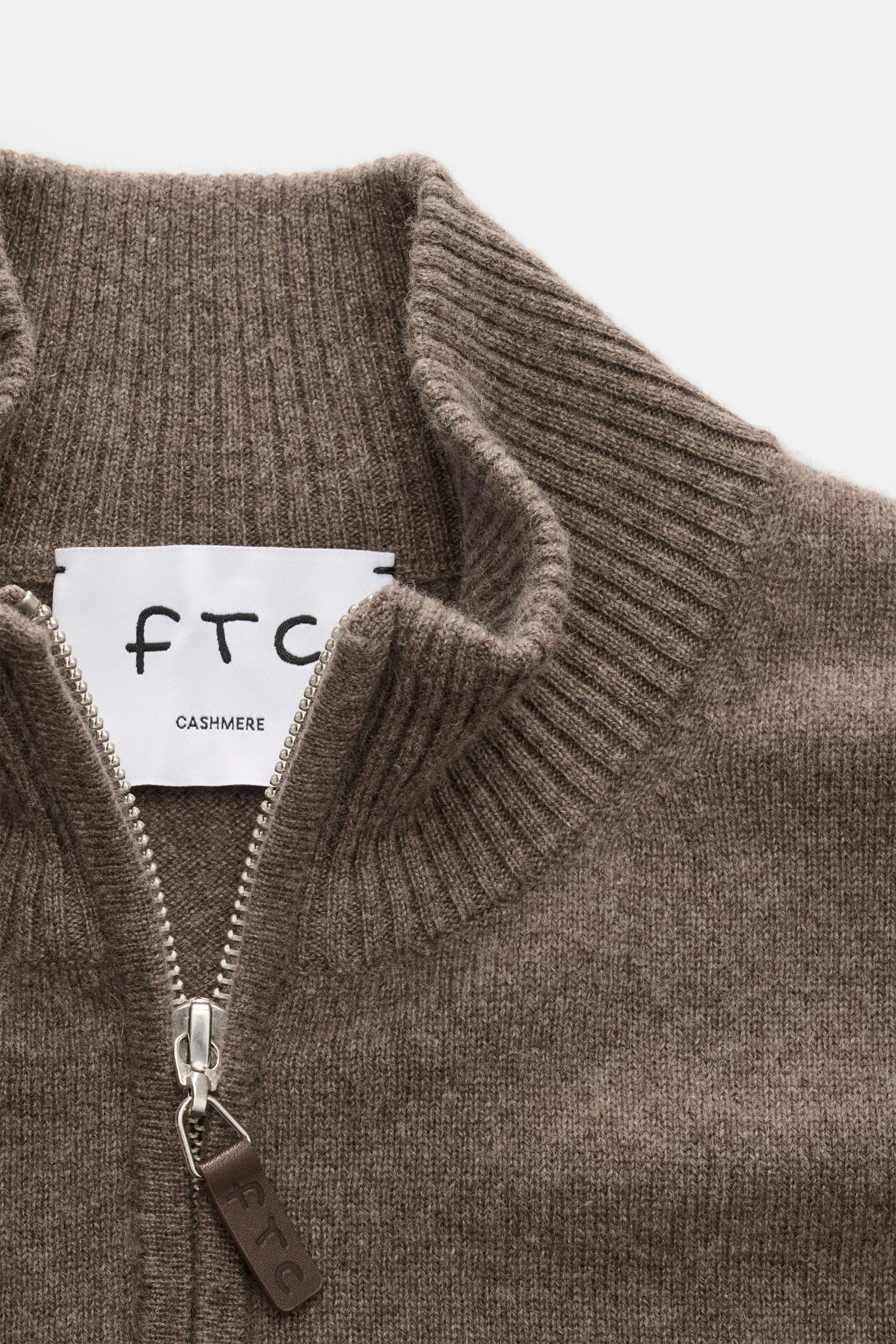 FTC - Herren - Cashmere Troyer graubraun meliert – Bild 2