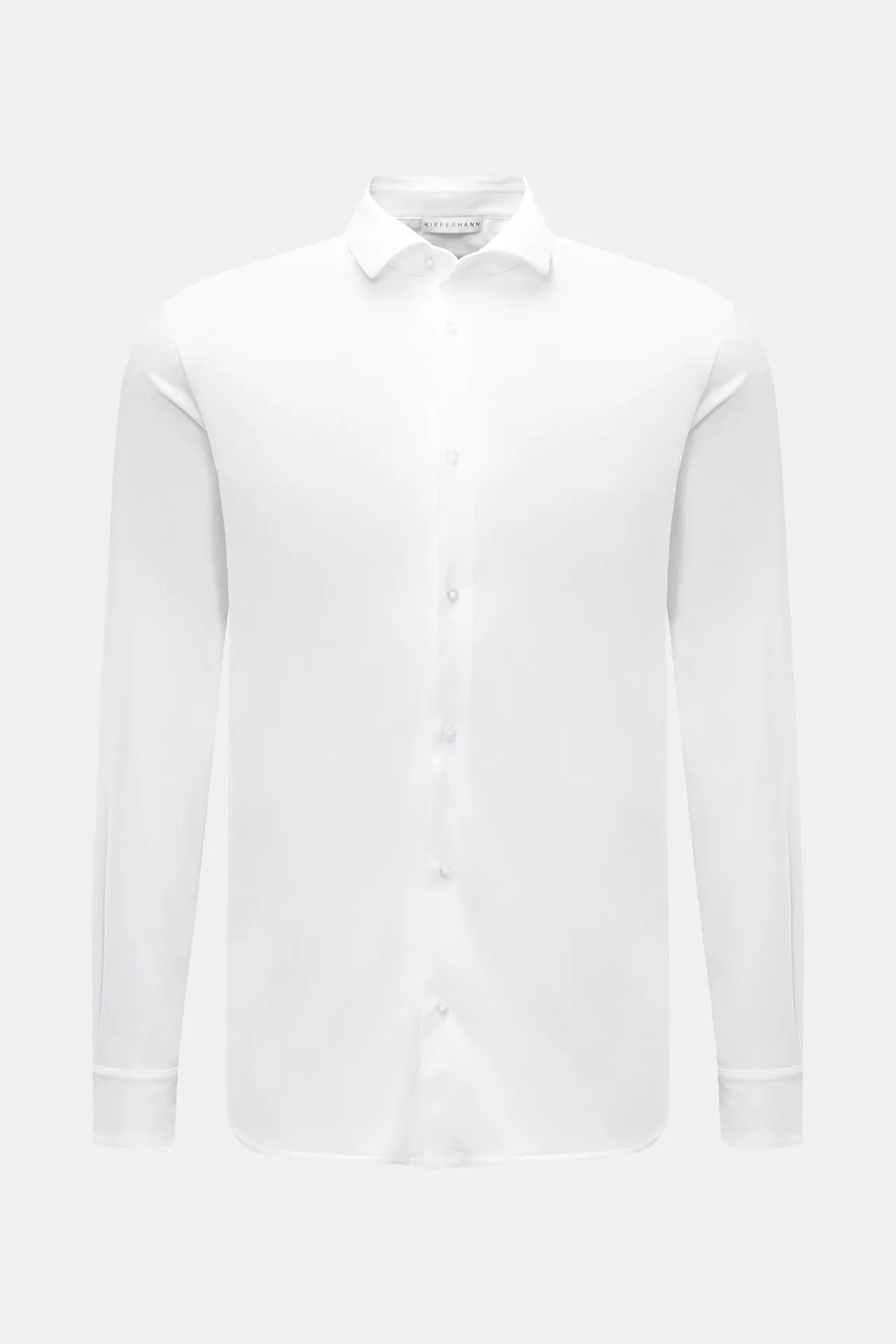 Kiefermann - Herren - Jersey-Hemd %27Elandorio%27 Haifisch-Kragen weiß Kiefermann - Herren - Jersey-Hemd %27Elandorio%27 Haifisch-Kragen weiß