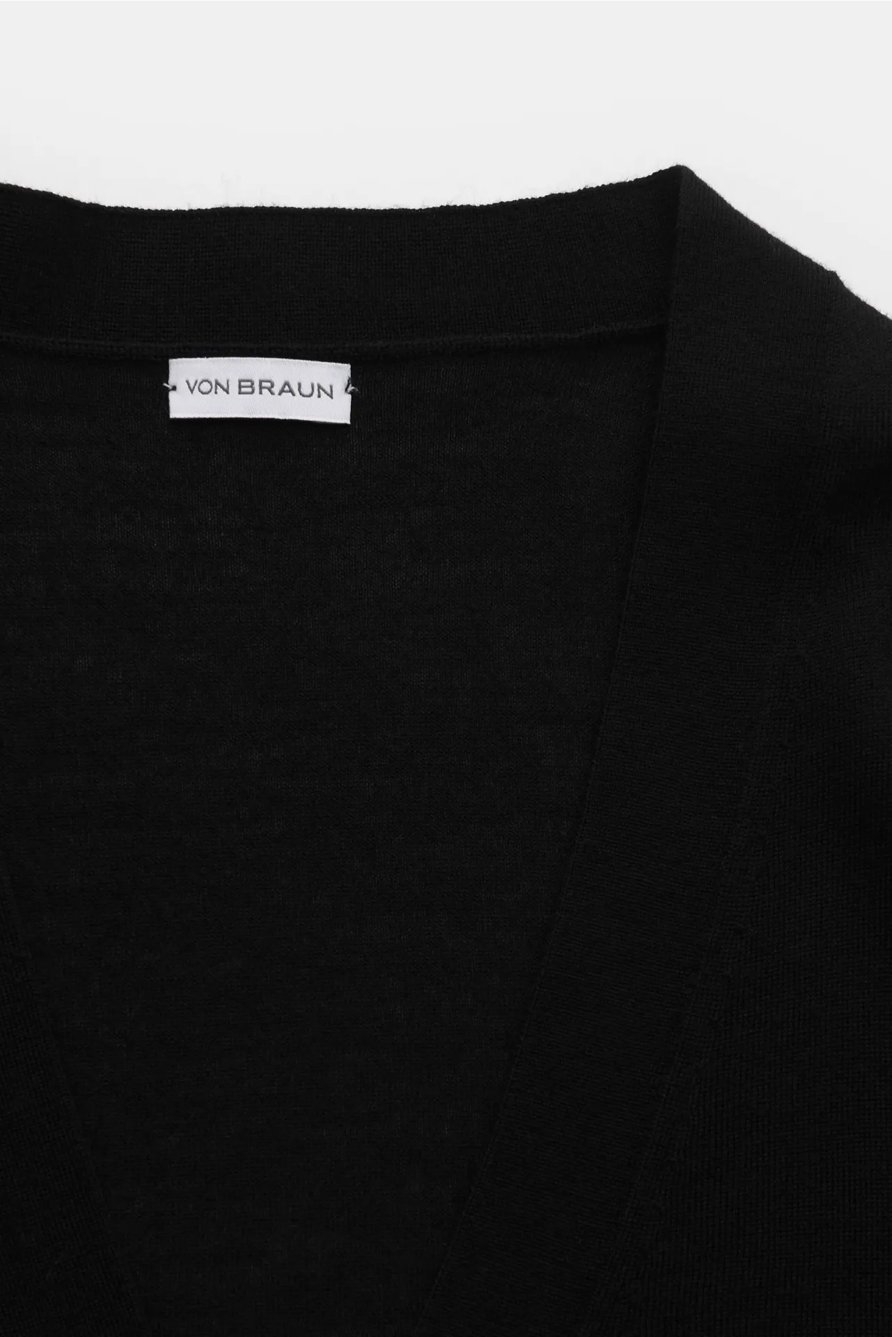 von Braun - Herren - Merino Cardigan schwarz – Bild 2