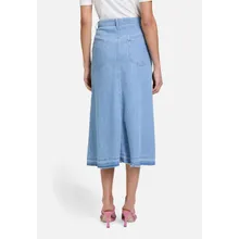 Jeansrock mit offenem Saum Jeansrock mit offenem Saum