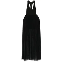 David Koma - Pleated Evening Dress With U-Neck And Racerback De - Größe 8 - schwarz David Koma - Pleated Evening Dress With U-Neck And Racerback De - Größe 8 - schwarz