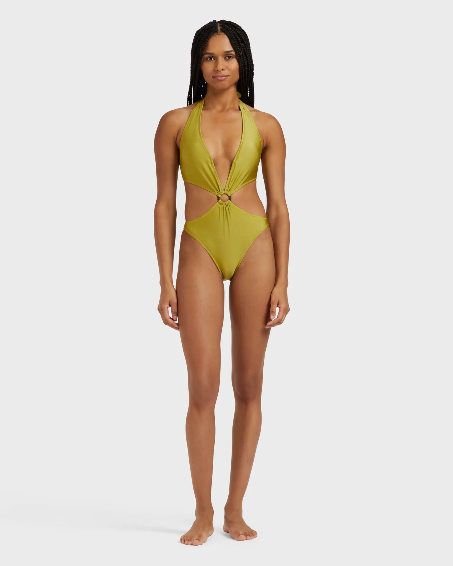 Vilebrequin - Shiny Solid Stretch Trikini Für Damen - Bademode - Fresh - Grün - Größe XL – Bild 3