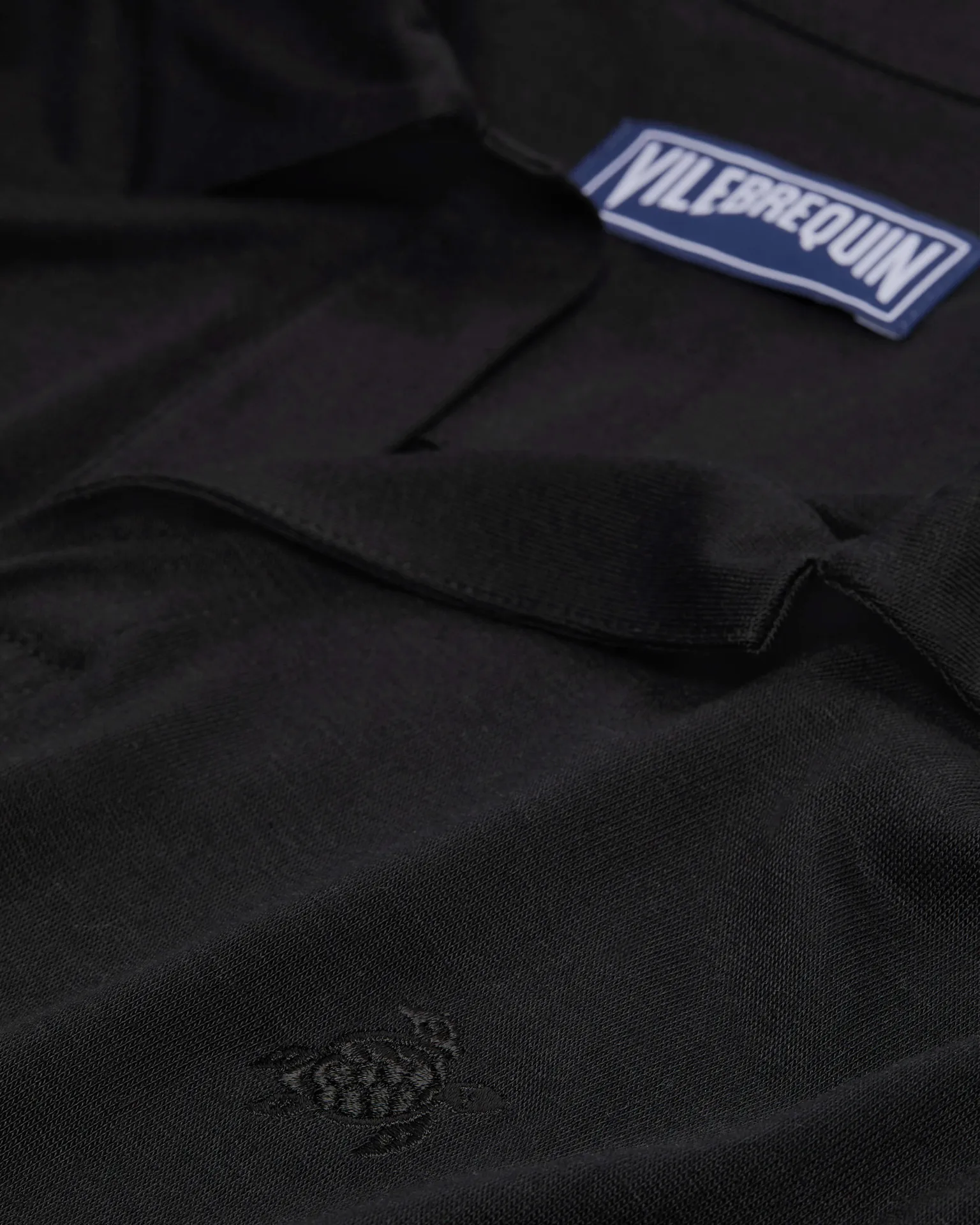 Vilebrequin - Einfarbiges Polohemd Aus Tencel Für Herren - Polohemd - Pirinol - Schwarz - Größe XXL – Bild 6