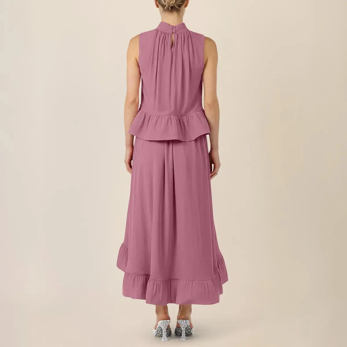 Apart - Rock mit Volant - Größe 42 - rosa – Bild 2