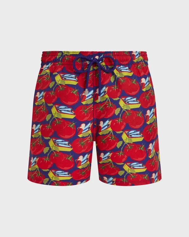 Vilebrequin - Sardine And Tomato Badeshorts Für Herren - Bademode - Moorea - Blau - Größe XXXL Vilebrequin - Sardine And Tomato Badeshorts Für Herren - Bademode - Moorea - Blau - Größe XXXL