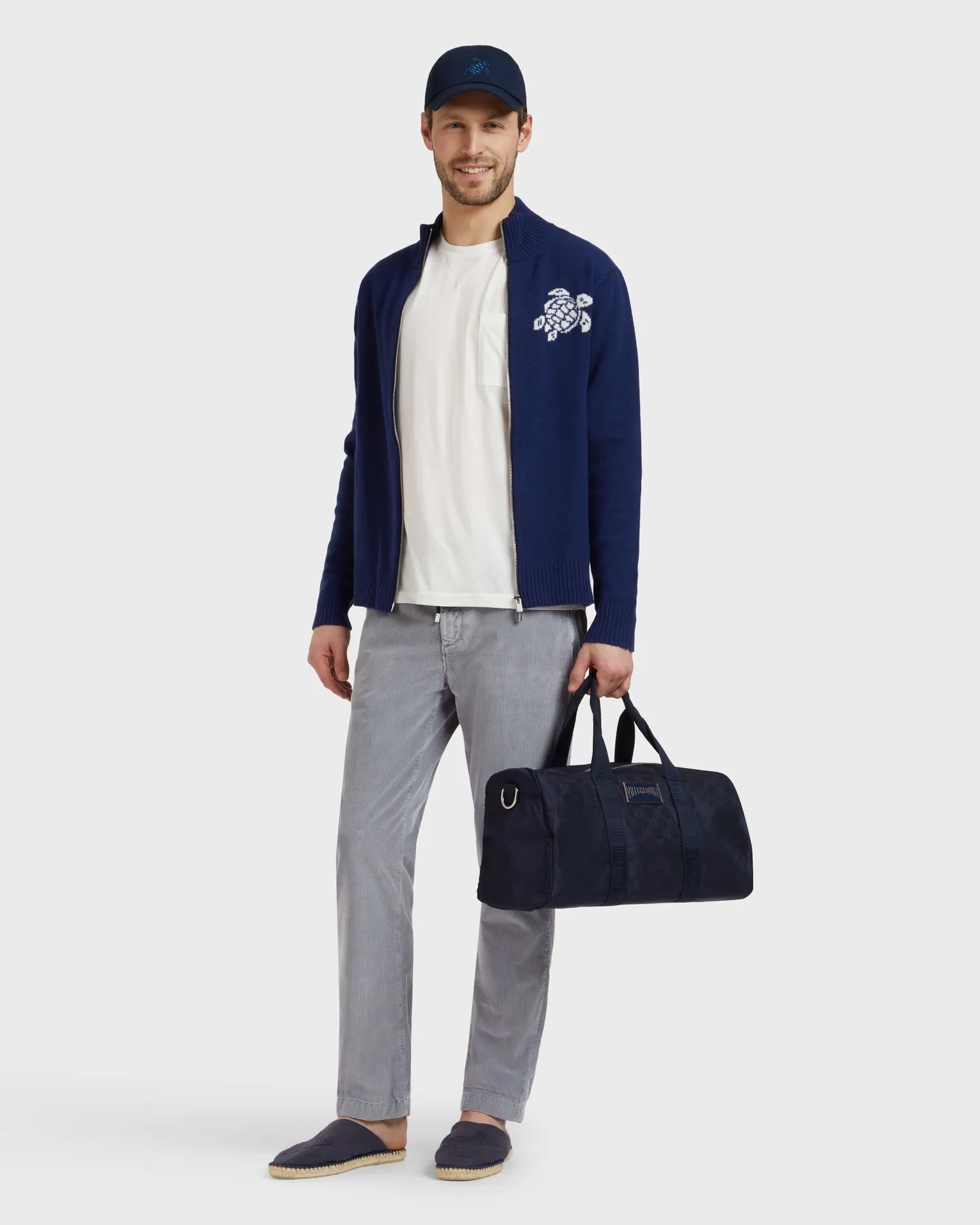 Vilebrequin - Hose Mit Elastikbund Aus Samt Für Herren - Hose - Clemence - Grau - Größe 36 – Bild 5