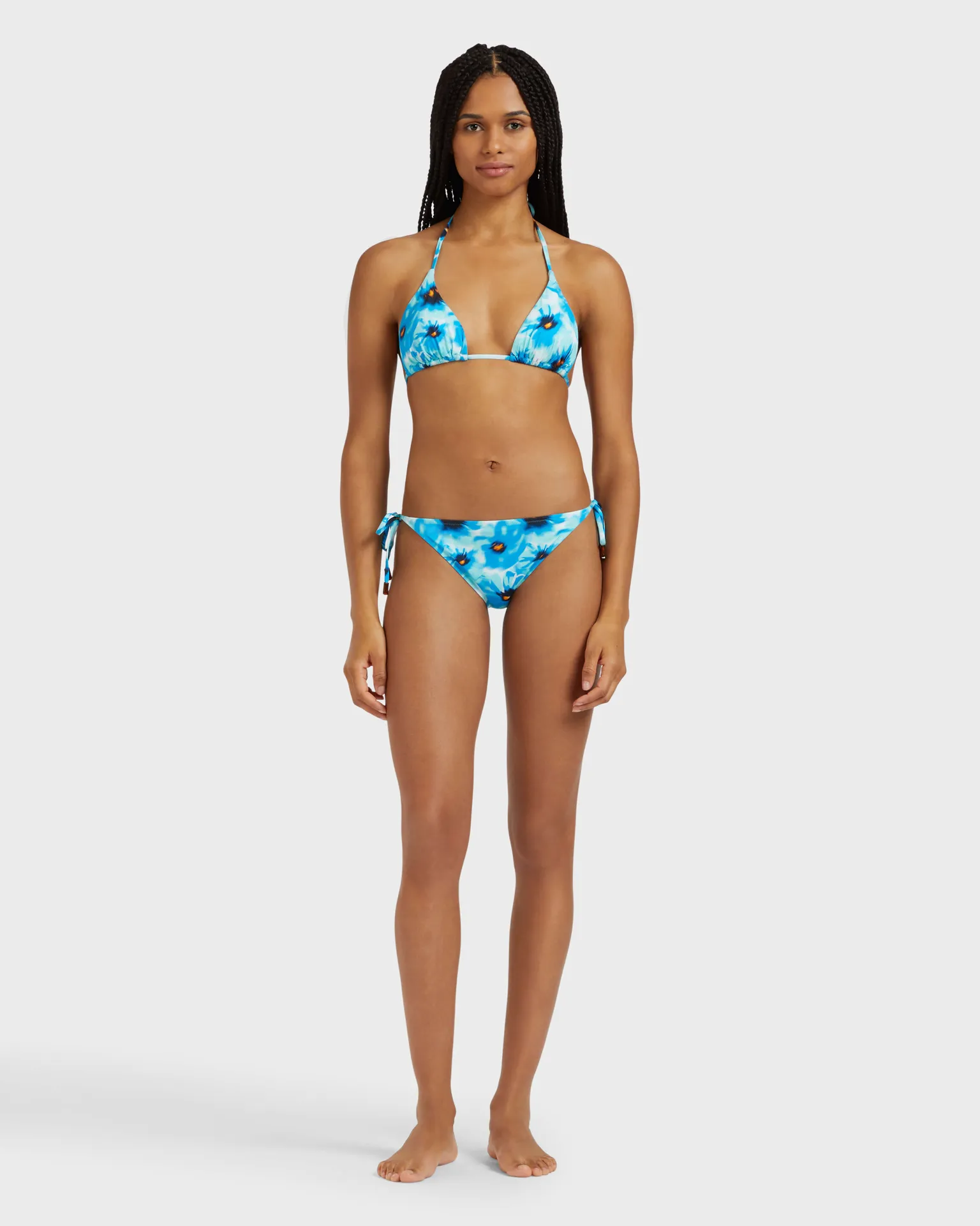 Vilebrequin - Poppies Bikinihose Zum Seitlichen Binden Für Damen - Bademode - Flore - Blau - Größe S – Bild 3