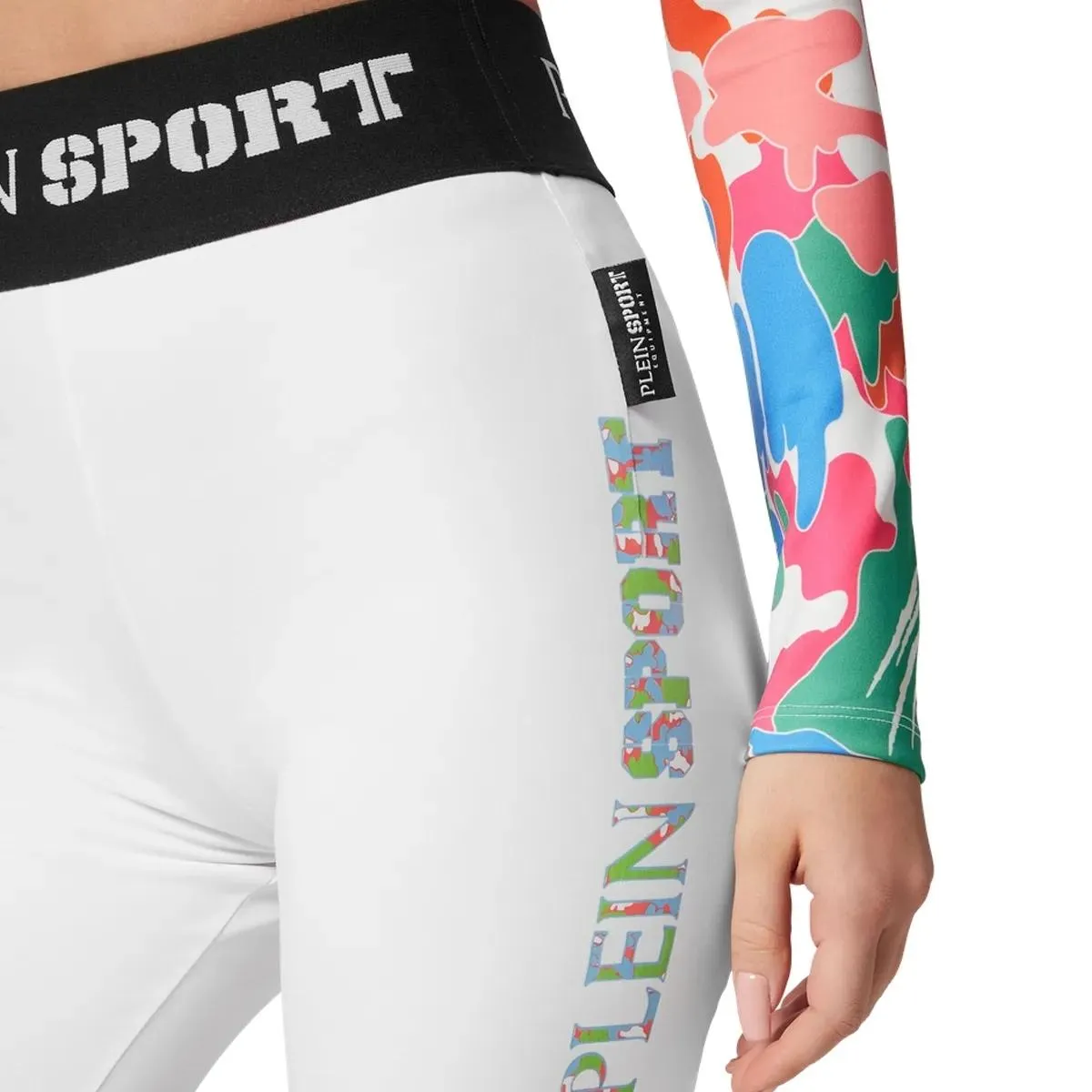 Plein Sport - Sport-Leggings - Größe S - weiß – Bild 3