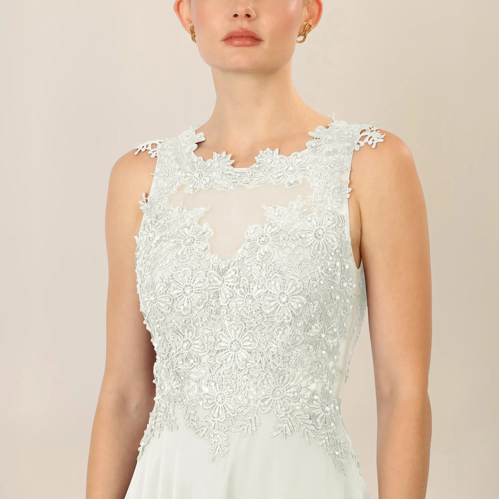 Apart - Abendkleid - Größe 40 - creme – Bild 3