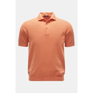 04651/ A trip in a bag - Herren - Kurzarm-Strickpolo %27Foggy Polo%27 orange 04651/ A trip in a bag - Herren - Kurzarm-Strickpolo %27Foggy Polo%27 orange