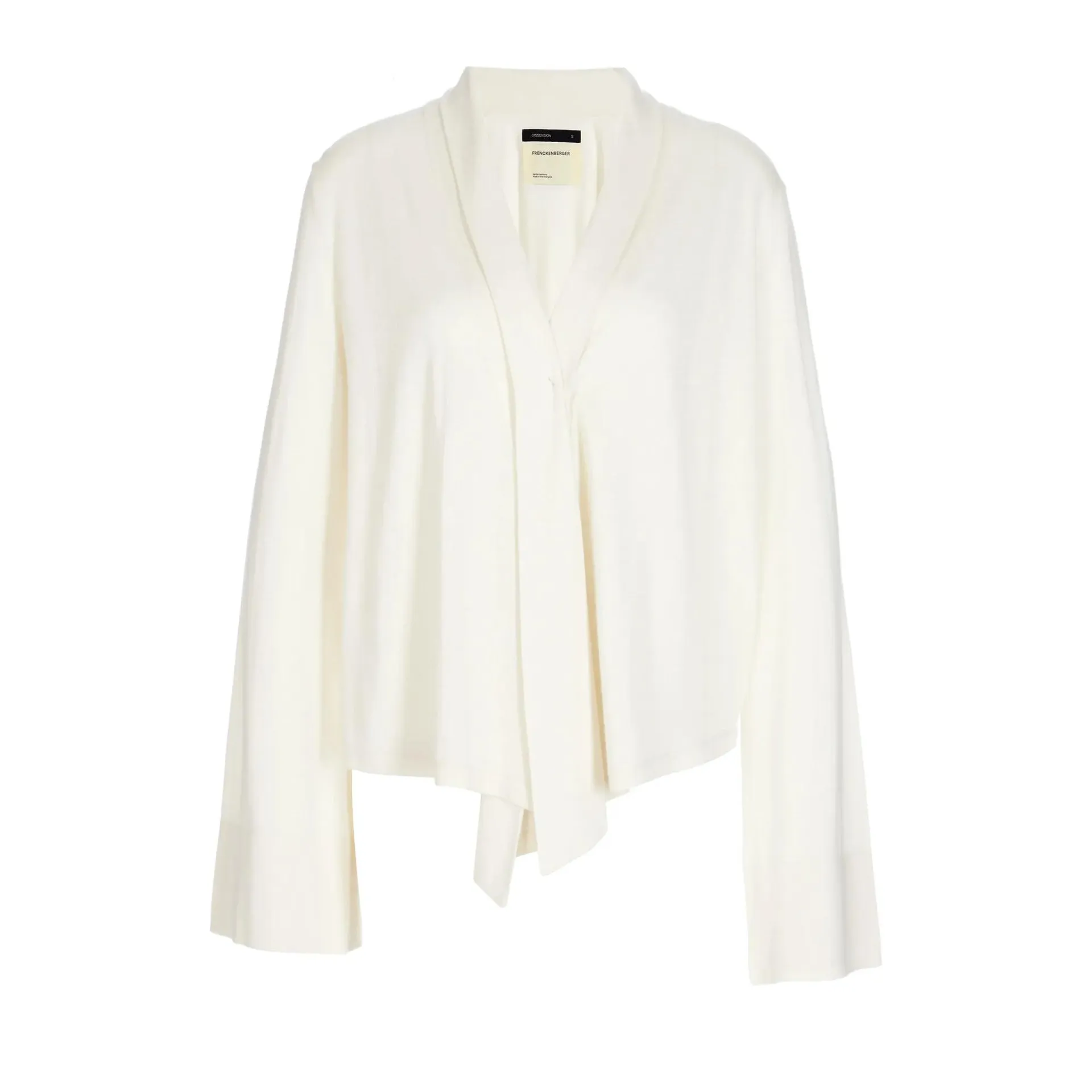 FRENCKENBERGER - SHORT CROSS CARDIGAN - Größe XS - weiß FRENCKENBERGER - SHORT CROSS CARDIGAN - Größe XS - weiß