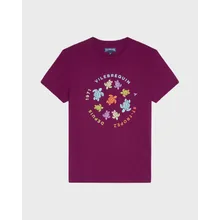 Vilebrequin - Tortues Multicolores T-shirt Aus Bio-baumwolle Für Herren - T-shirt - Thom - Violett - Größe L Vilebrequin - Tortues Multicolores T-shirt Aus Bio-baumwolle Für Herren - T-shirt - Thom - Violett - Größe L