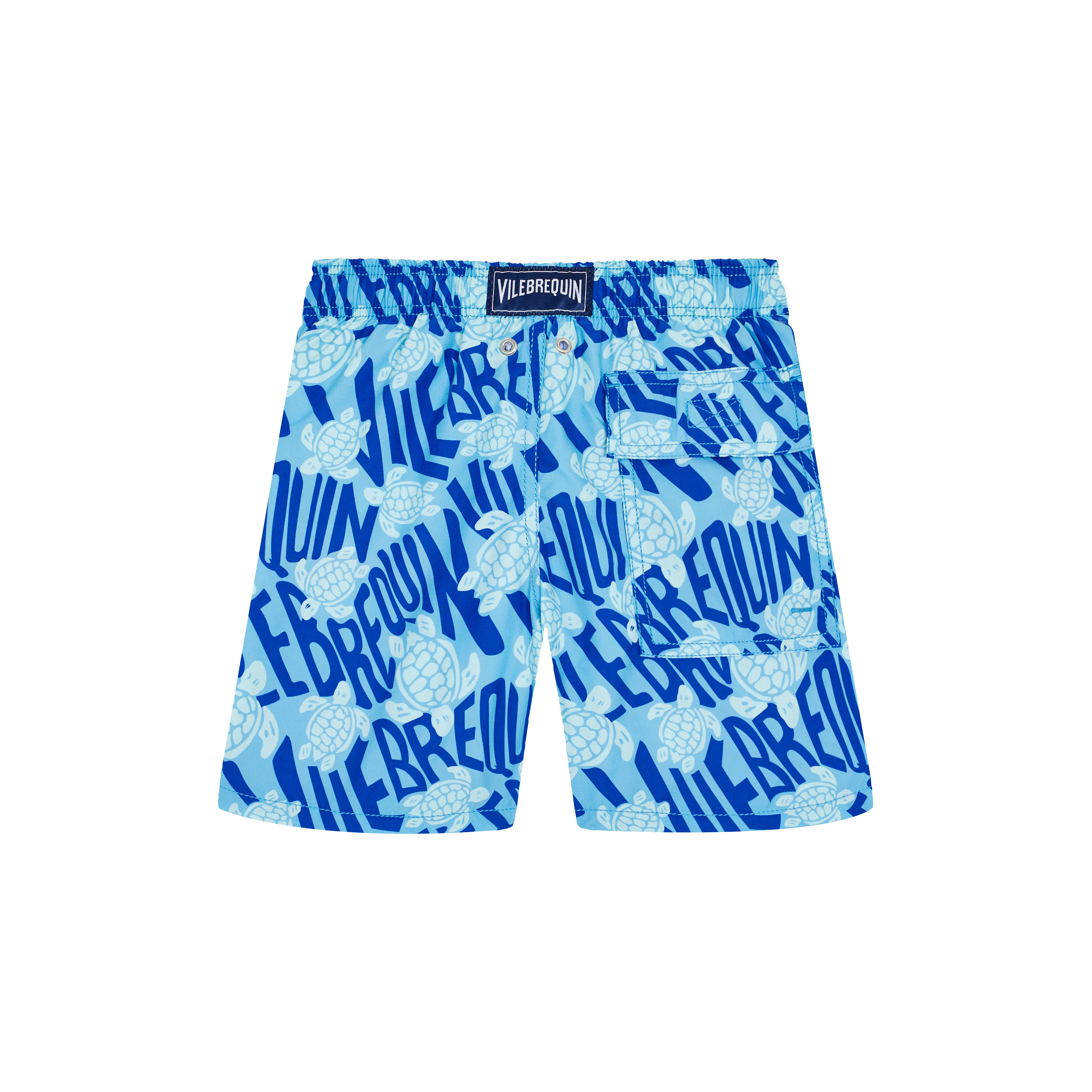 Vilebrequin Badeshorts Mit Ronde Des Tortues-logo Für Jungen - Jim - Blau - Größe 6 – Bild 2