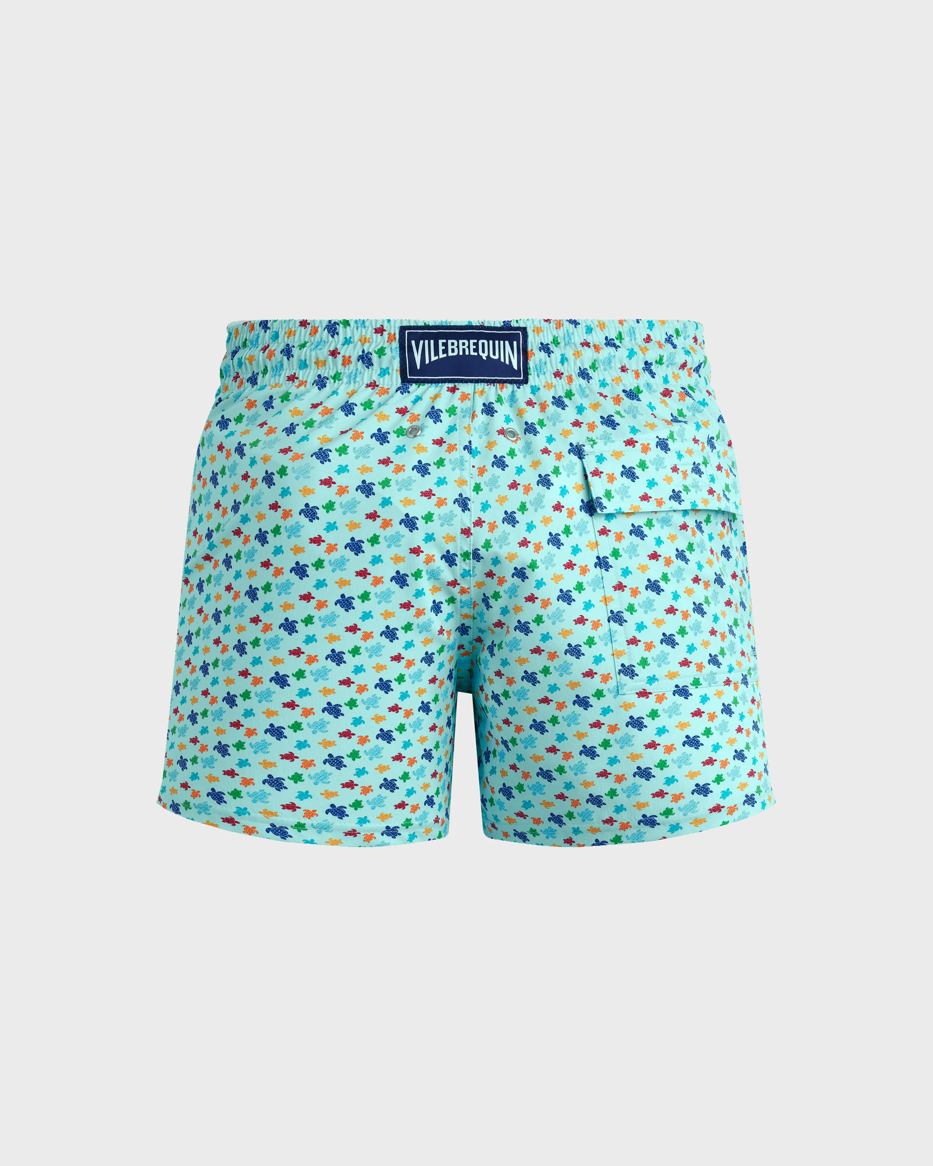 Vilebrequin - Kurze Micro Ronde Des Tortues Rainbow Stretch-badeshorts Für Herren - Bademode - Monrise - Blau - Größe XXL – Bild 2
