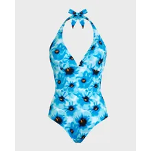 Vilebrequin - Poppies Neckholder-badeanzug Für Damen - Bademode - Famous - Blau - Größe S Vilebrequin - Poppies Neckholder-badeanzug Für Damen - Bademode - Famous - Blau - Größe S