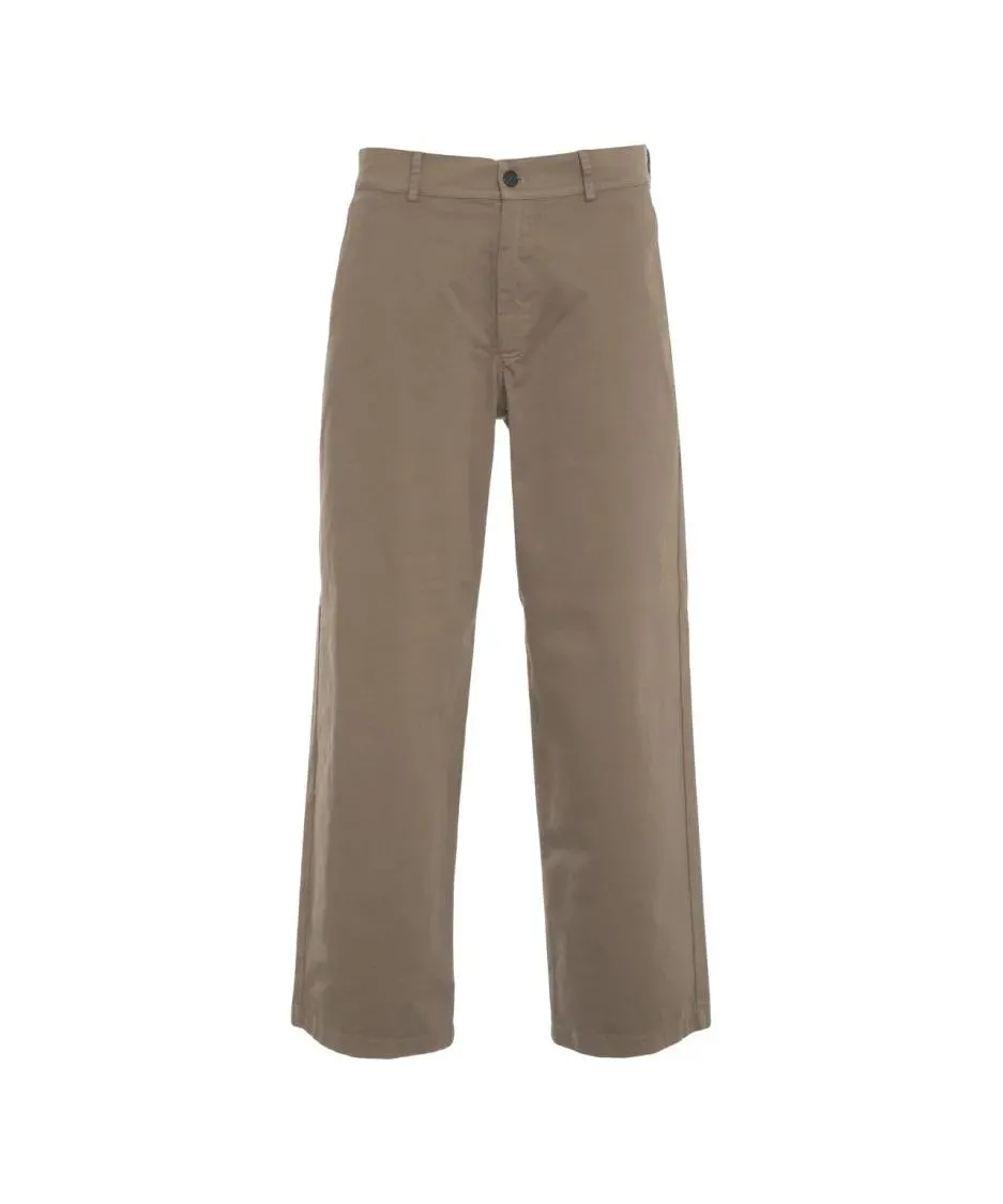 Grifoni - Straight Leg Trousers With Mid-Rise Waist And Clas - Größe 52 - braun Grifoni - Straight Leg Trousers With Mid-Rise Waist And Clas - Größe 52 - braun