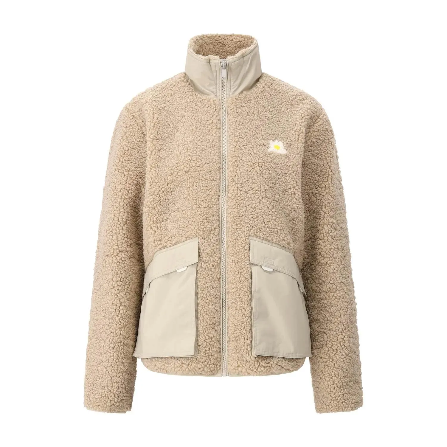 Autry - Teddyfell Jacke - Größe M - beige Autry - Teddyfell Jacke - Größe M - beige