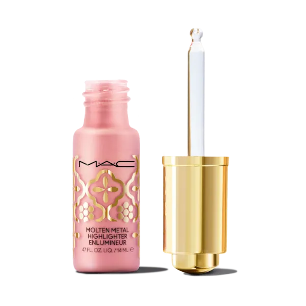 Mac Cosmetics - Molten Metal Highlighter / Embroidered Opulence - Joy Mac Cosmetics - Molten Metal Highlighter / Embroidered Opulence - Joy