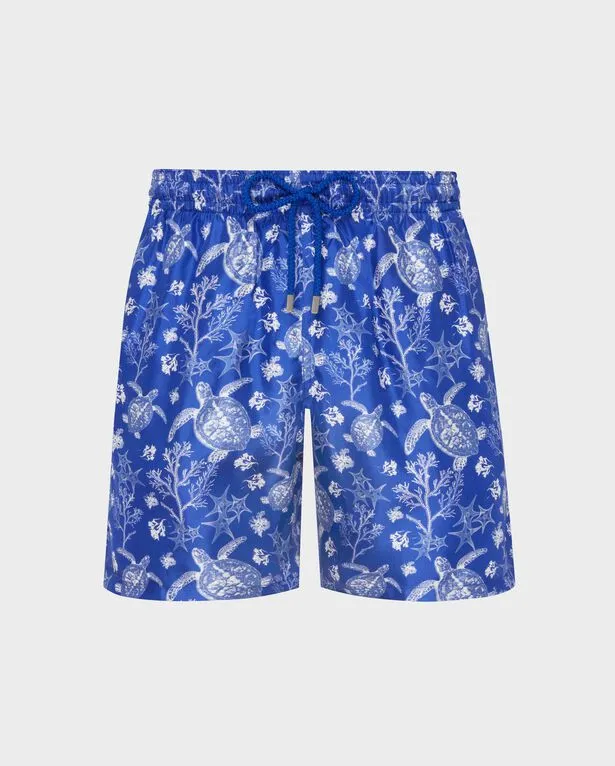 Vilebrequin - X-ray Turtles Bermudashorts Aus Seide Für Herren - Bermuda - Bilkbot - Blau - Größe S Vilebrequin - X-ray Turtles Bermudashorts Aus Seide Für Herren - Bermuda - Bilkbot - Blau - Größe S