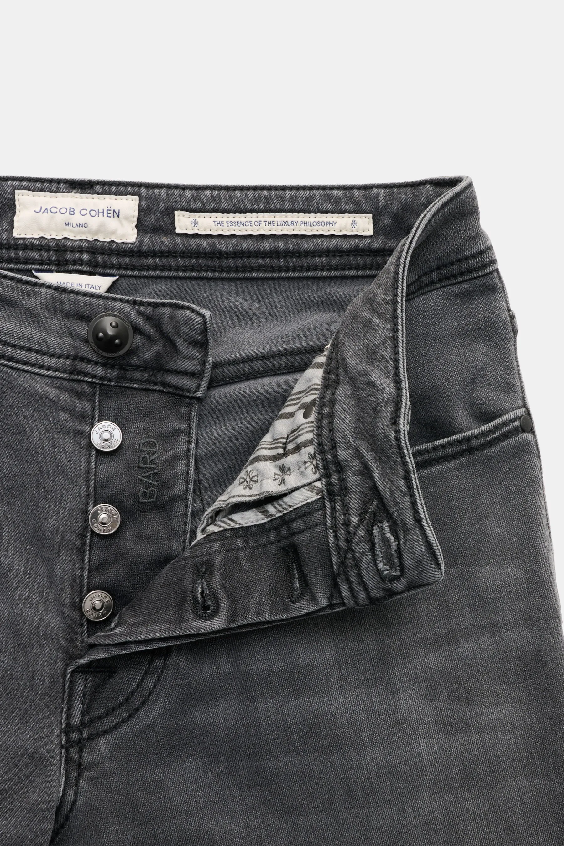 Jacob Cohen - Herren - Jeans 'Bard' dunkelgrau – Bild 4