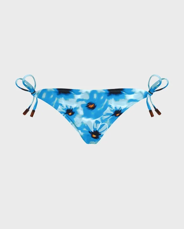 Vilebrequin - Poppies Bikinihose Zum Seitlichen Binden Für Damen - Bademode - Flore - Blau - Größe S Vilebrequin - Poppies Bikinihose Zum Seitlichen Binden Für Damen - Bademode - Flore - Blau - Größe S
