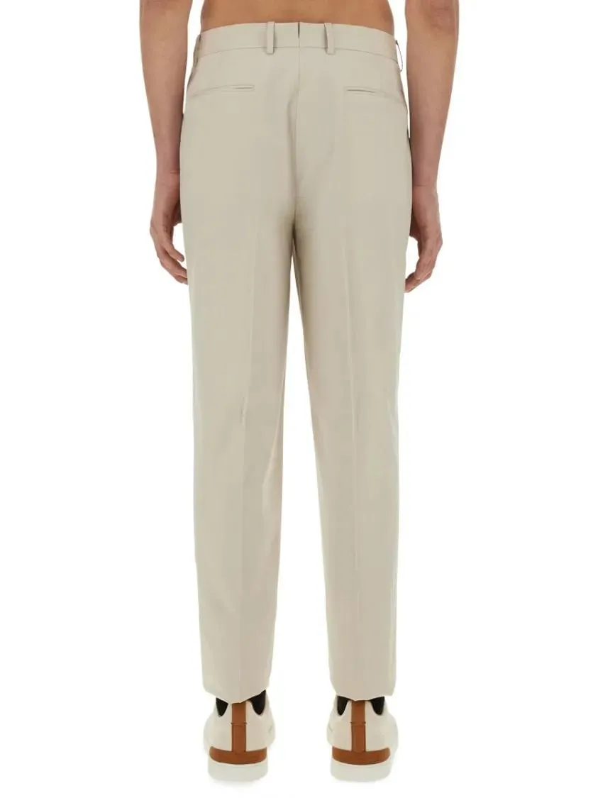 Zegna - Tailored Pants With Front Pleat - Größe 50 - beige – Bild 3