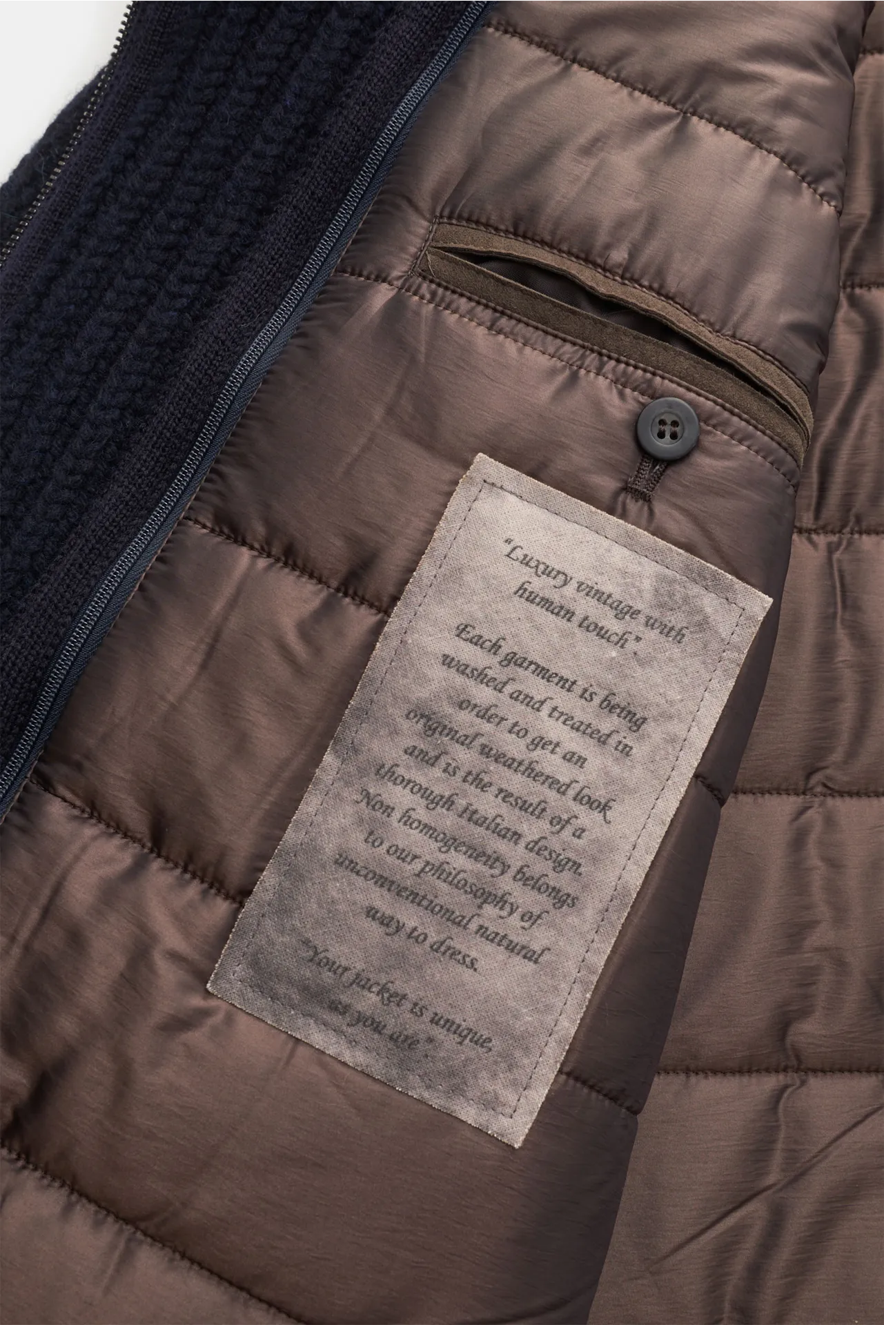 GMS75 - Herren - Strickmantel navy – Bild 6