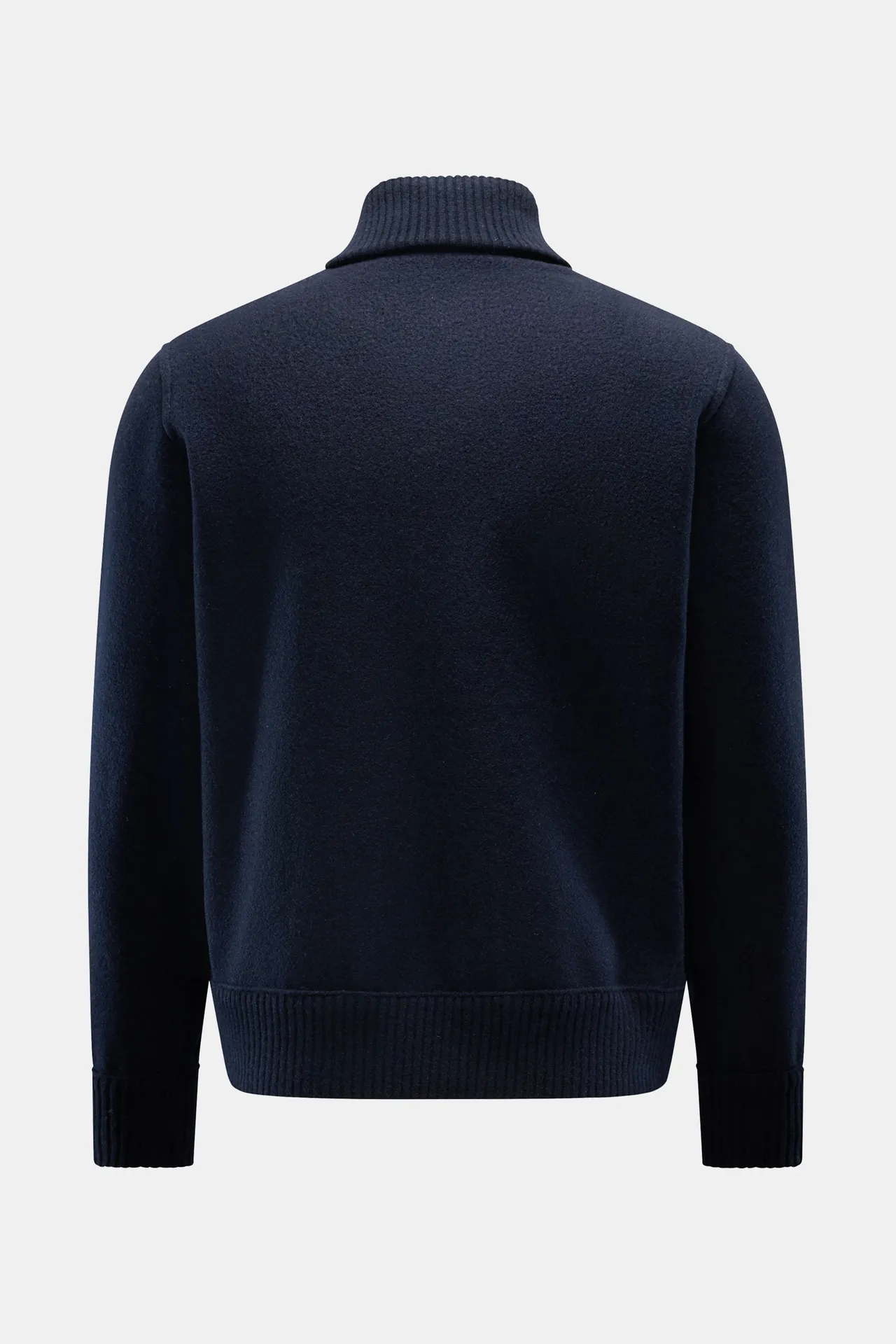 Lunaria Cashmere - Herren - Cashmere Strickblouson navy – Bild 2