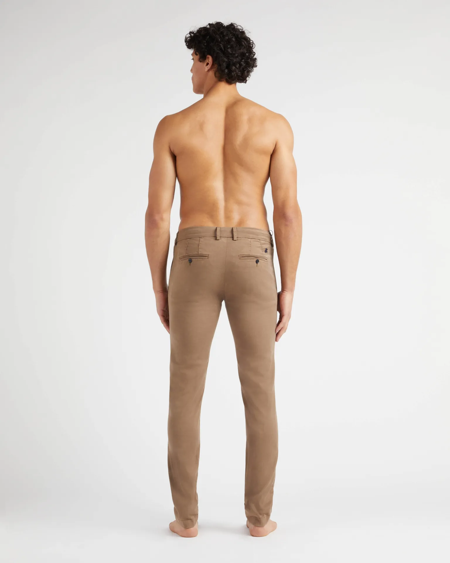 Vilebrequin - Solid Chinohose Aus Tencel Und Baumwolle Für Herren - Hose - Taillat - Marone - Größe 34 – Bild 4