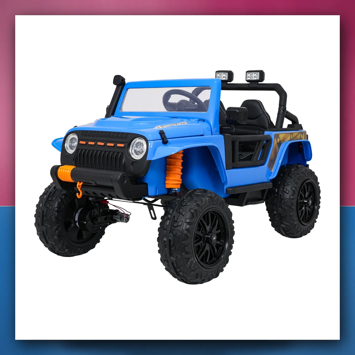 Auto na akumulator Jeep Monster plavi - slika 1