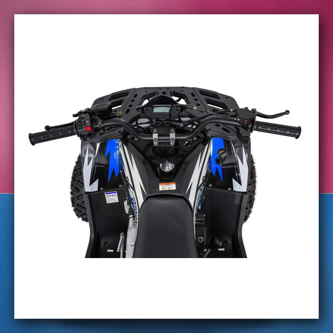 Četverocikl na akumulator Motorni 200CC MONSTER plavi - slika 1