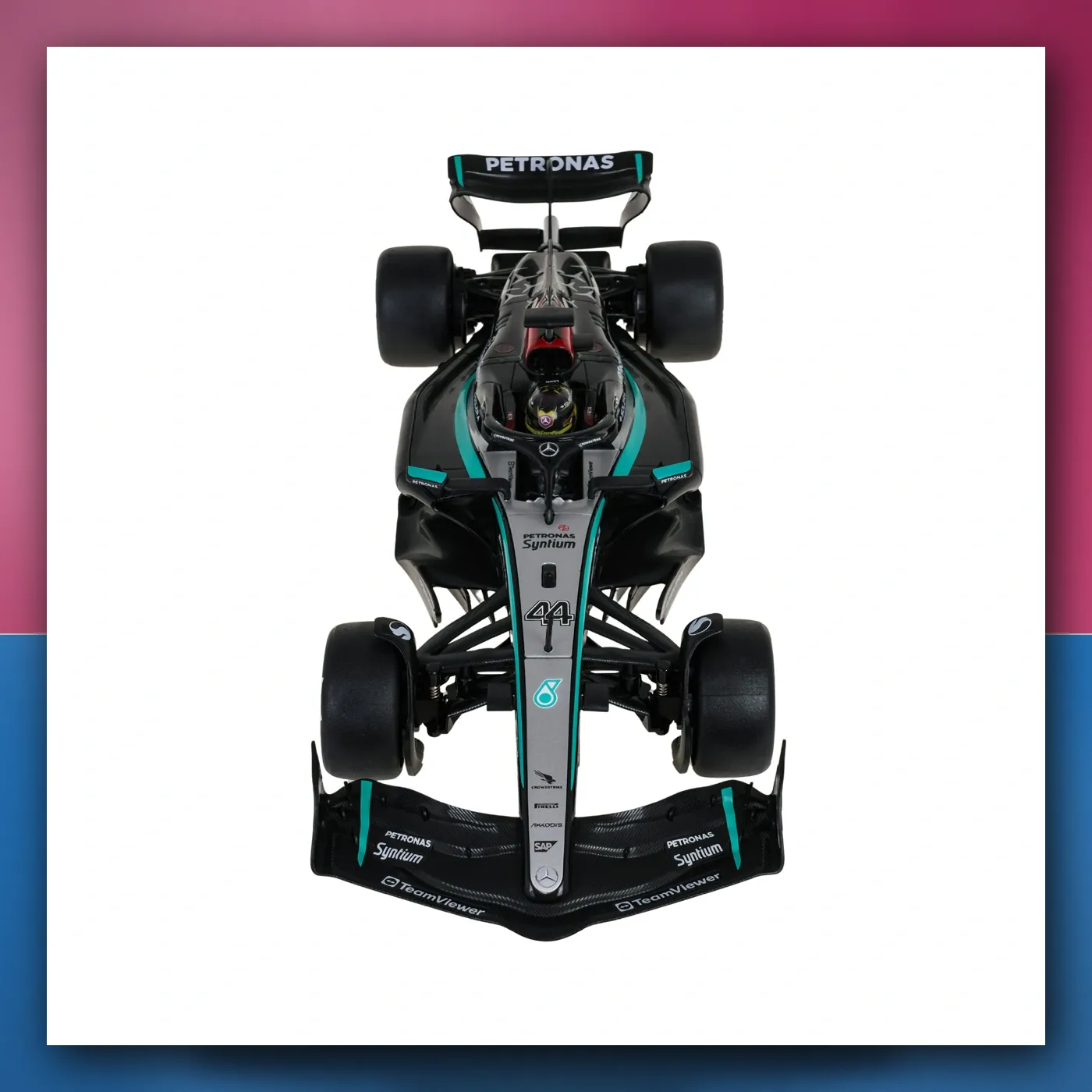 Bolid R / C 1: 12 Mercedes - AMG F1 W15 E Performance crni RASTAR - slika 1