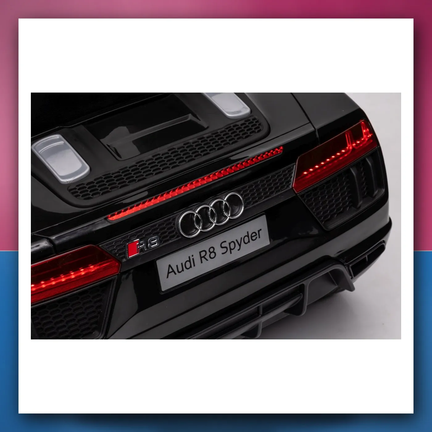 Audi R8 Policija na akumulator za djecu - + Daljinski upravljač + EVA + Lagani Start + MP3 + LED - slika 1