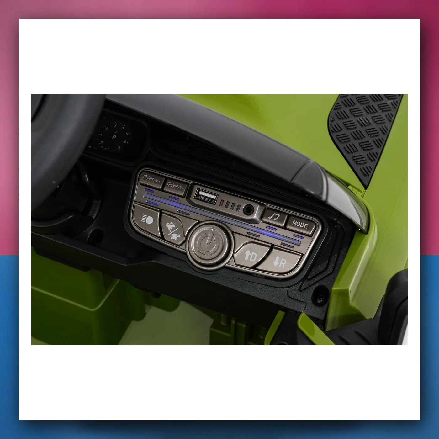 Auto na akumulator Land Rover Defender zeleni