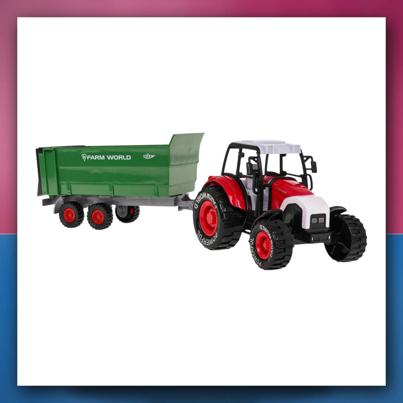 set Auta poljoprivrednih Traktor + Kombajn - slika 1