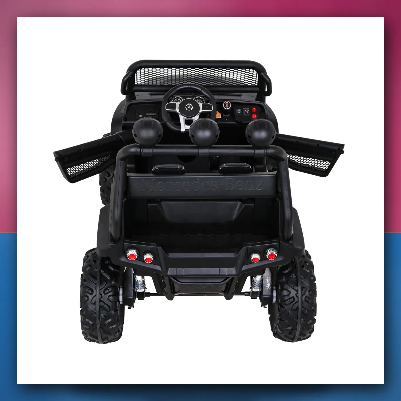 Mercedes Benz Unimog za djecu crni + Terenski 4x4 - slika 1