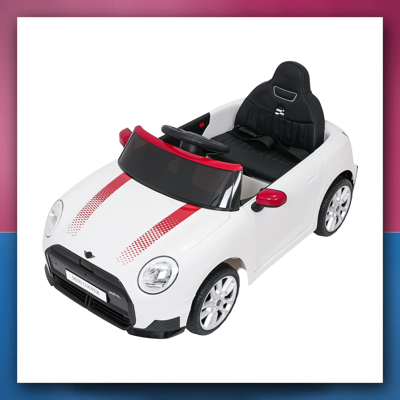 Auto na akumulator Mini Cooper bijeli - slika 1