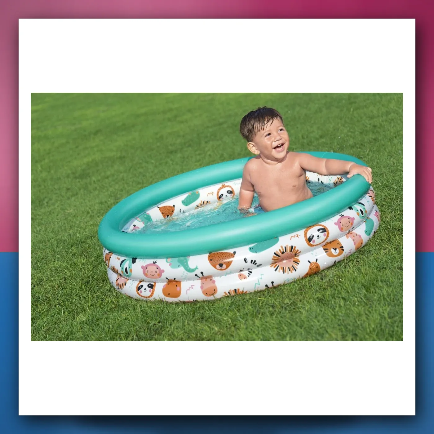 BESTWAY dječji napuhujući bazen Ribice 102 x 25 cm + zakrpa za popravak - slika 1