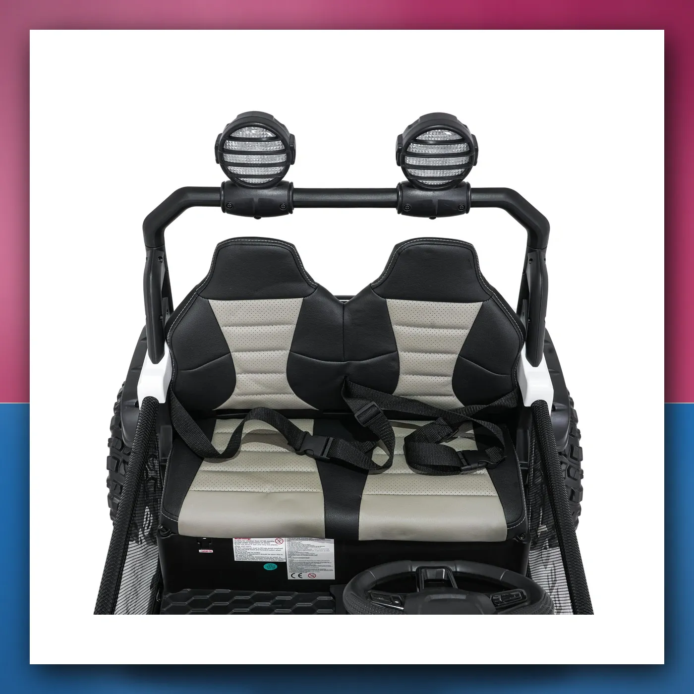 Auto na akumulator Terenski PASSION 4x4 bijeli - slika 1